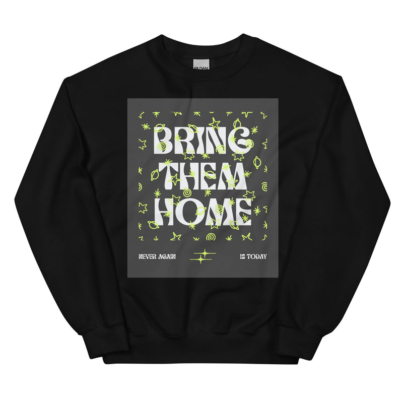 Bring Them Home | Neon Green Doodle | Unisex Sweatshirt