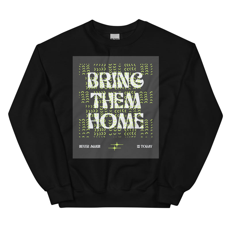 Bring Them Home | Neon Green Doodle | Unisex Sweatshirt