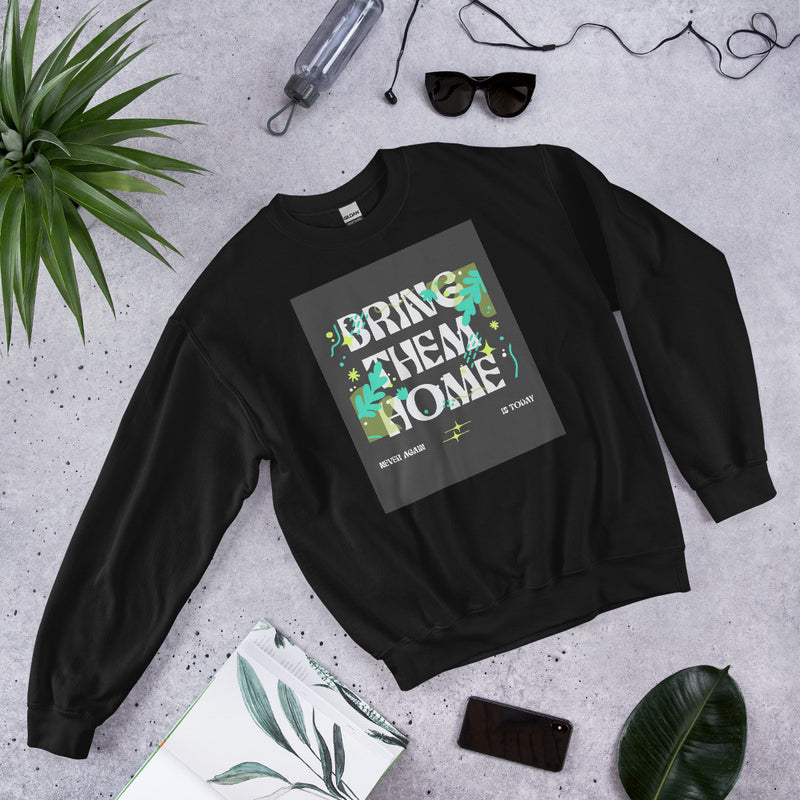 Bring Them Home | Neon Green Doodle | Unisex Sweatshirt