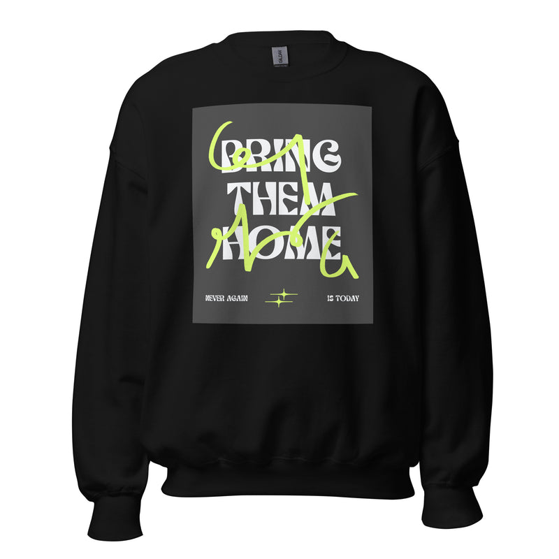 Bring Them Home | Neon Green Doodle | Unisex Sweatshirt