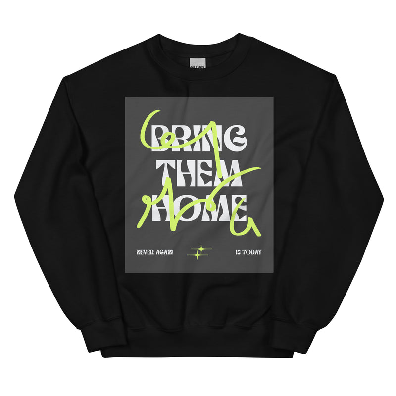 Bring Them Home | Neon Green Doodle | Unisex Sweatshirt
