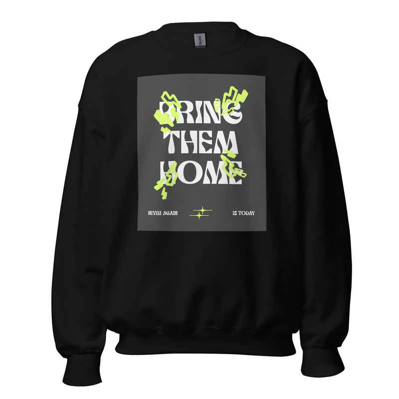 Bring Them Home | Neon Green Doodle | Unisex Sweatshirt