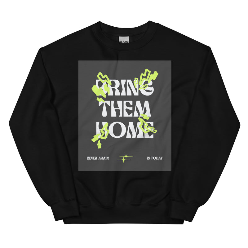 Bring Them Home | Neon Green Doodle | Unisex Sweatshirt