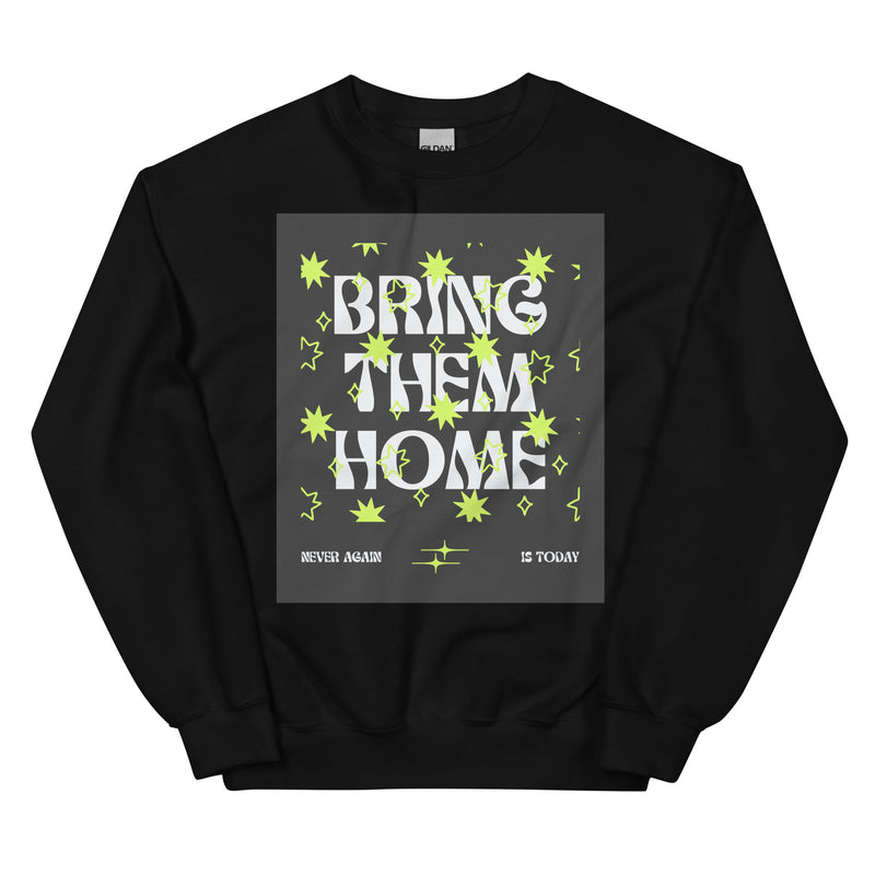 Bring Them Home | Neon Green Doodle | Unisex Sweatshirt