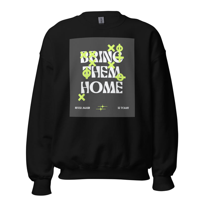 Bring Them Home | Neon Green Doodle | Unisex Sweatshirt