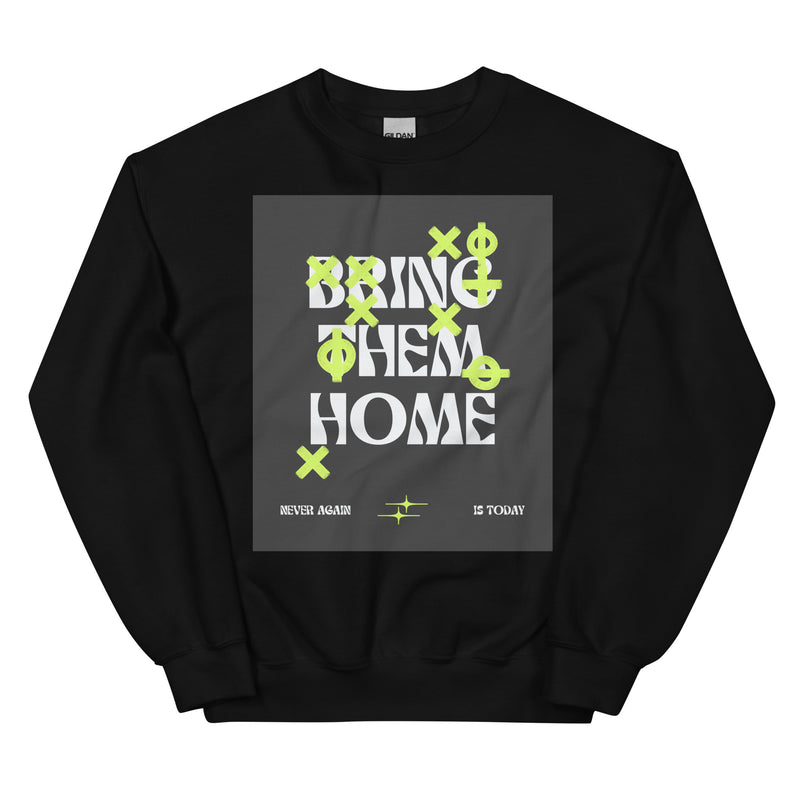 Bring Them Home | Neon Green Doodle | Unisex Sweatshirt