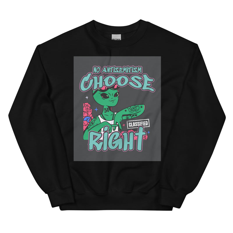 Choose Right | Antisemitism | Unisex Sweatshirt