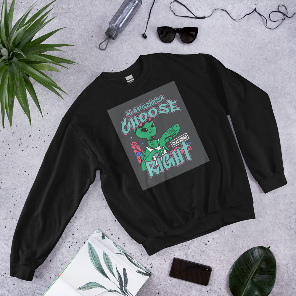 Choose Right | Antisemitism | Unisex Sweatshirt Jouparty