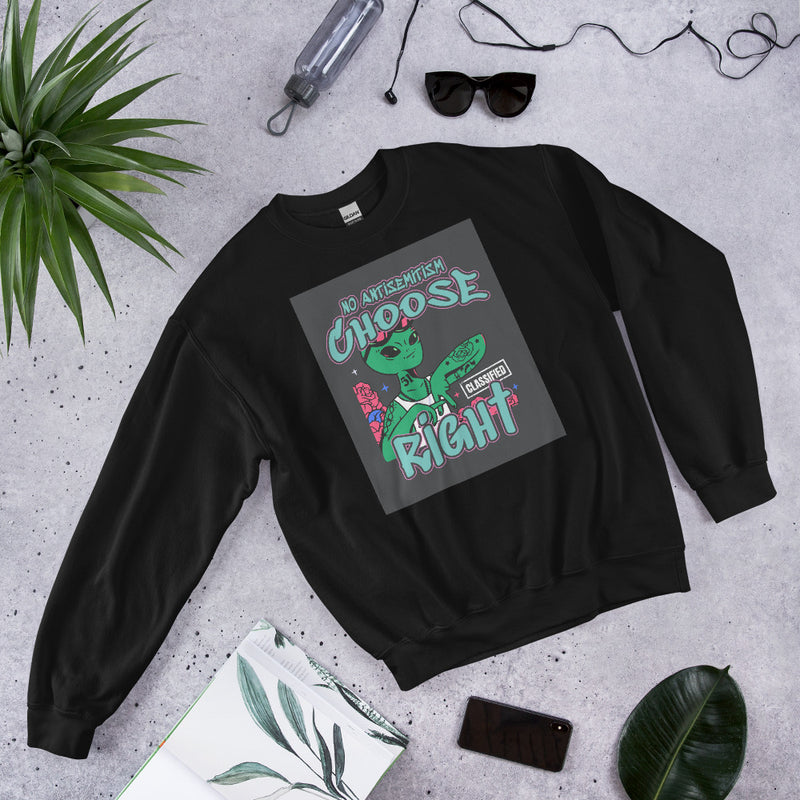 Choose Right | Antisemitism | Unisex Sweatshirt