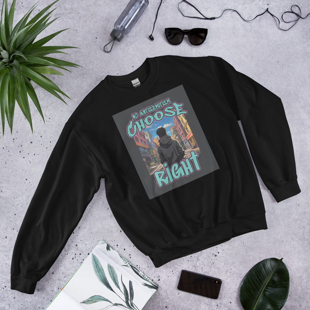 Choose Right | Antisemitism | Unisex Sweatshirt Jouparty
