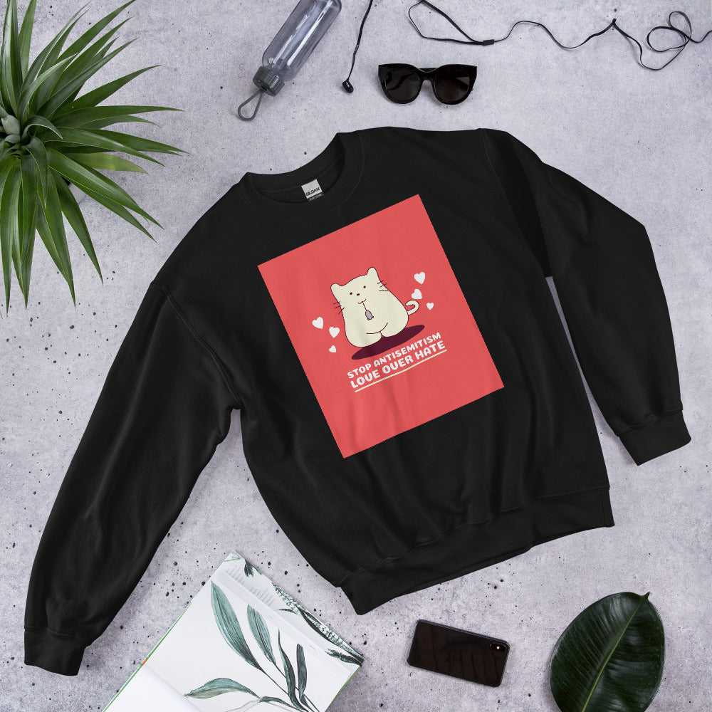 Funny Cat Story | Antisemitism | Unisex Sweatshirt Jouparty