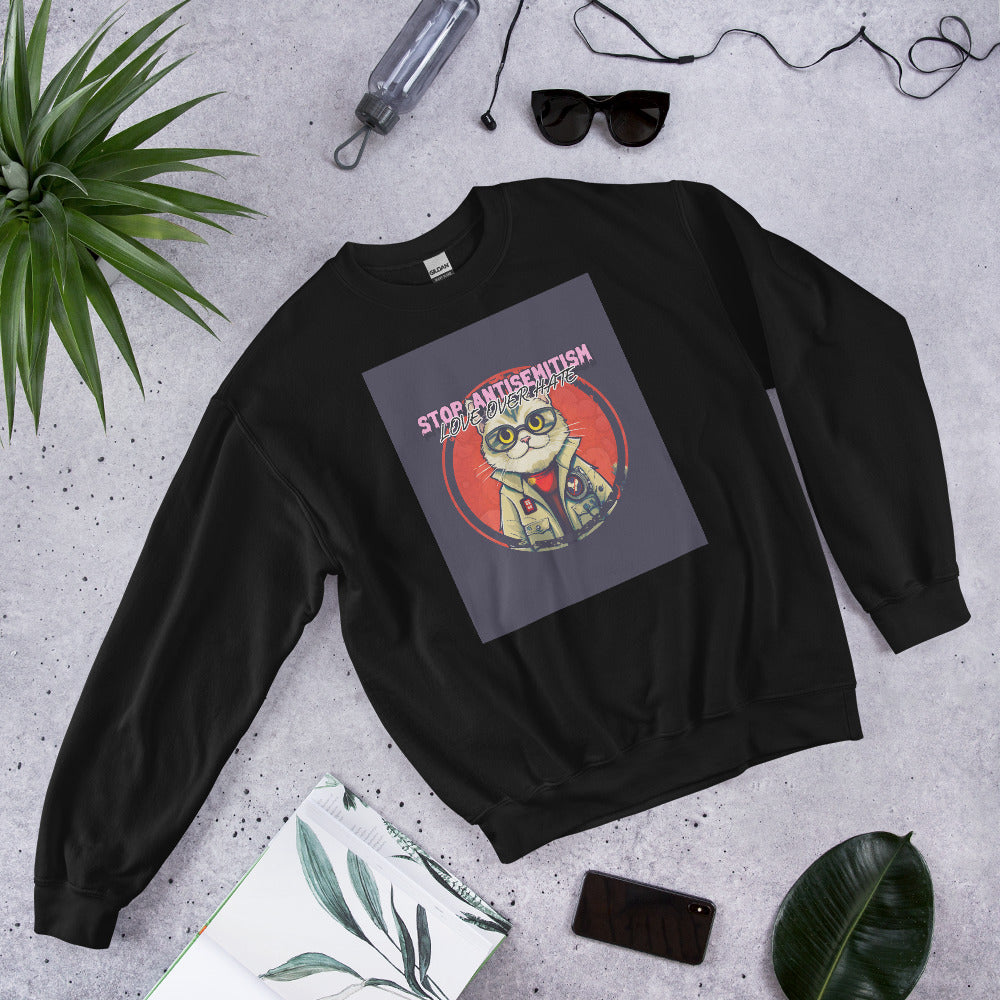 Funny Cat Story | Antisemitism | Unisex Sweatshirt Jouparty