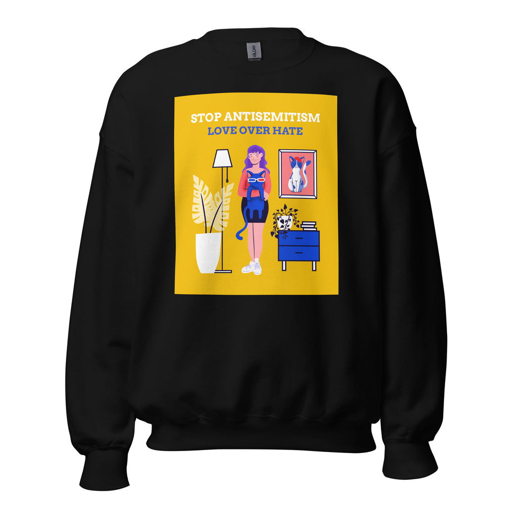 Funny Cat Story | Antisemitism | Unisex Sweatshirt Jouparty