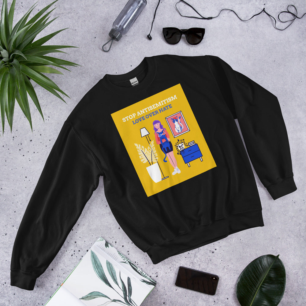 Funny Cat Story | Antisemitism | Unisex Sweatshirt Jouparty
