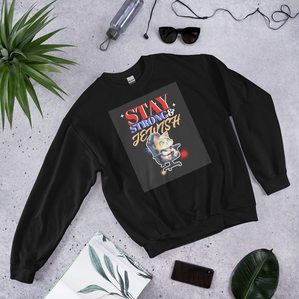 Stay Strong & Jewish | Unisex Sweatshirt Jouparty