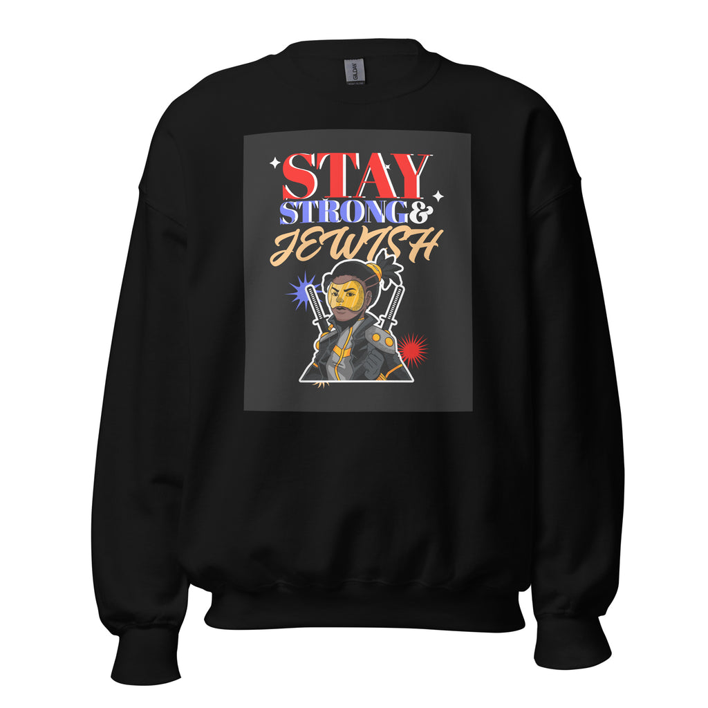 Stay Strong & Jewish | Unisex Sweatshirt Jouparty