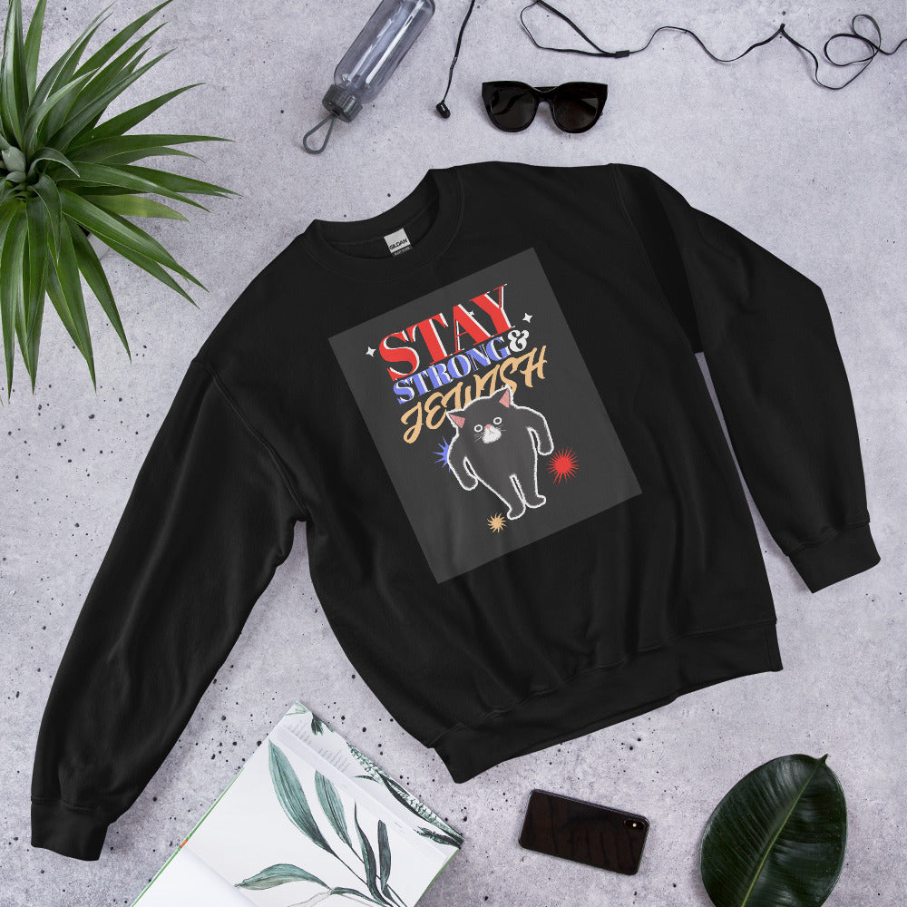 Stay Strong & Jewish | Unisex Sweatshirt Jouparty