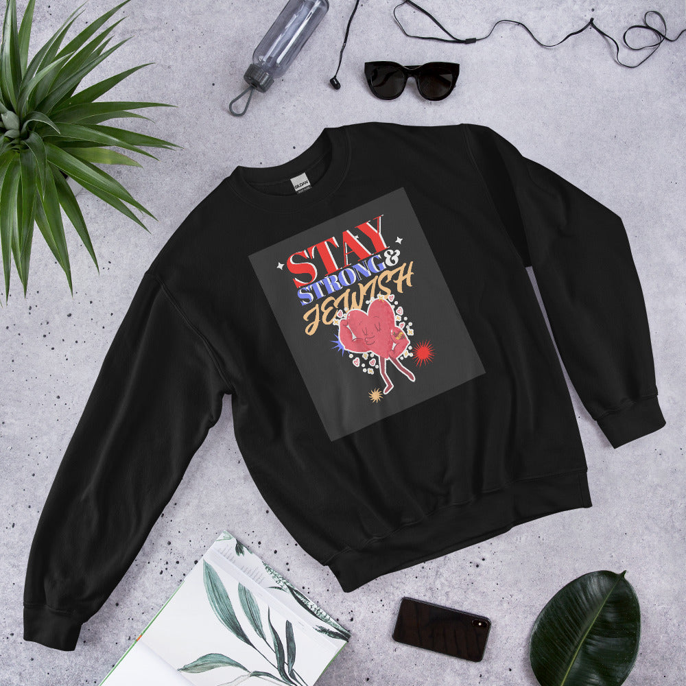 Stay Strong & Jewish | Unisex Sweatshirt Jouparty