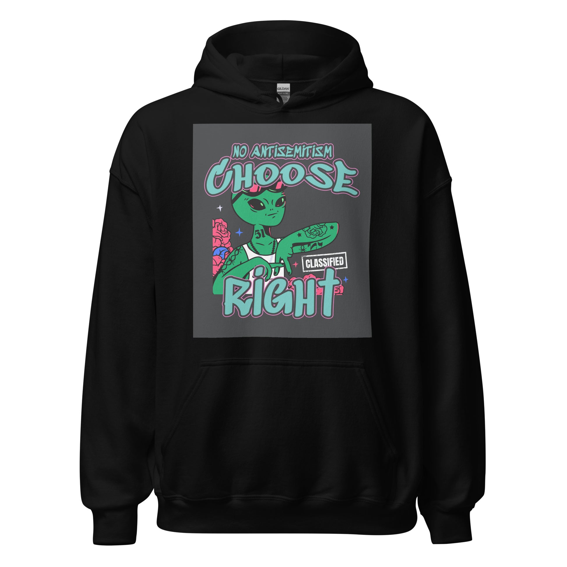 Choose Right | Antisemitism | Unisex Hoodie Jouparty