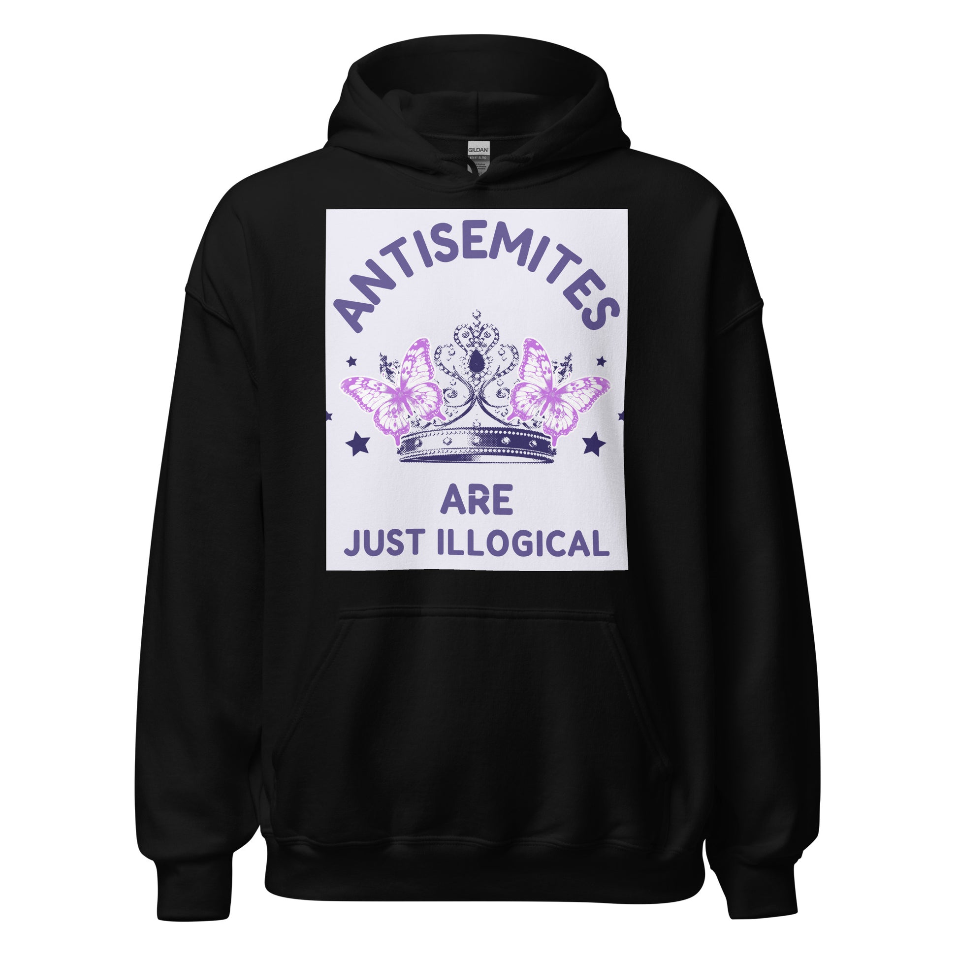 Purple Glam Story | Antisemitism | Unisex Hoodie Jouparty