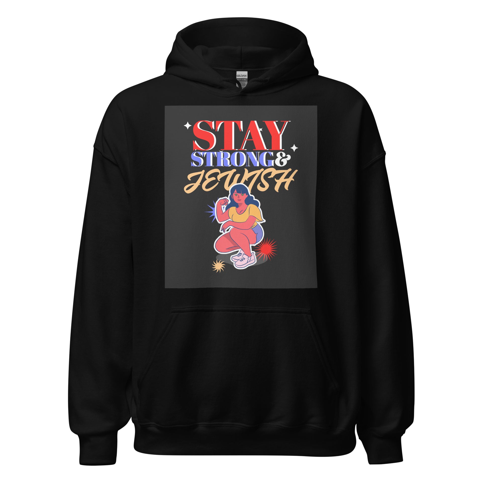 Stay Strong & Jewish | Unisex Hoodie Jouparty
