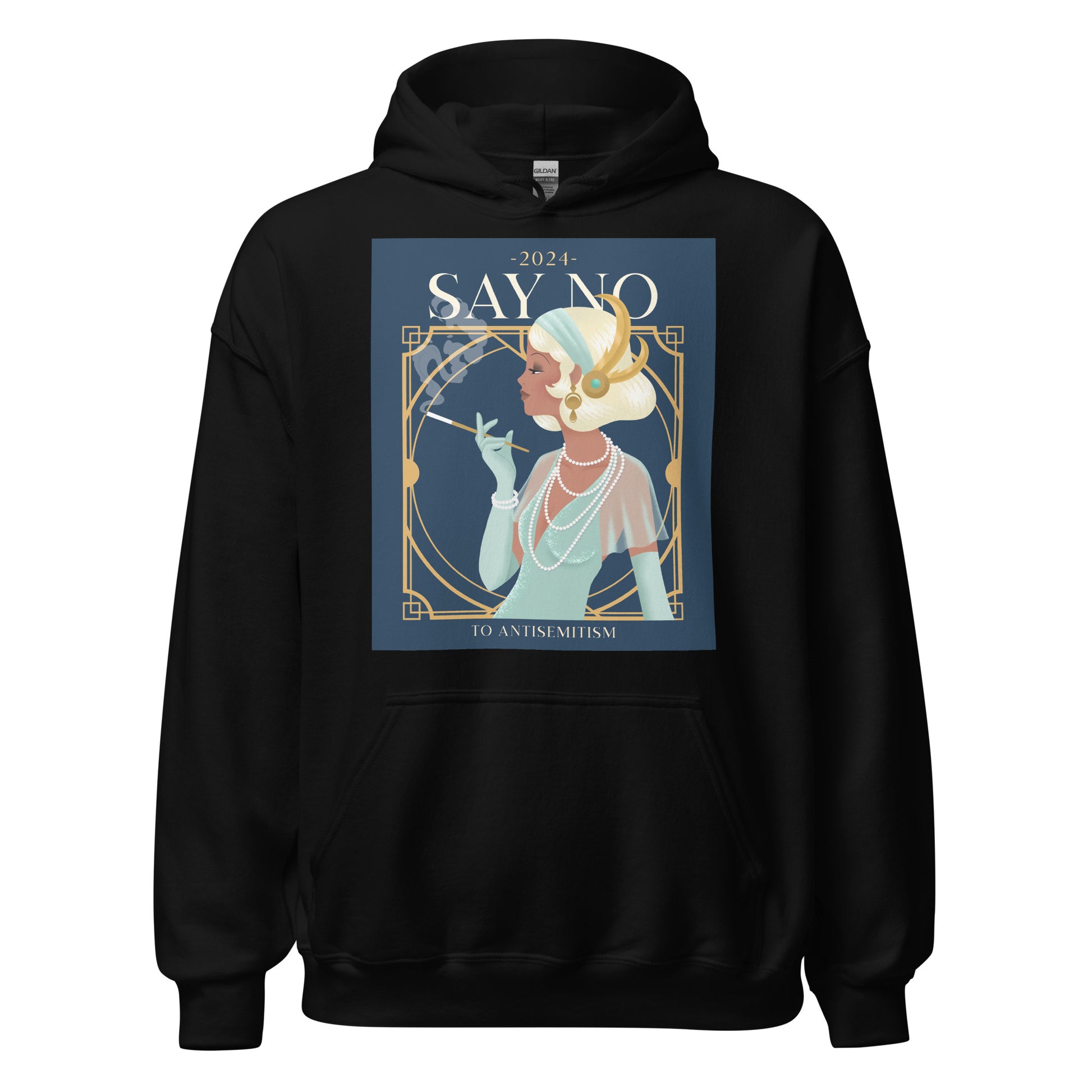Art Deco Love Story | No Antisemitism | Unisex Hoodie