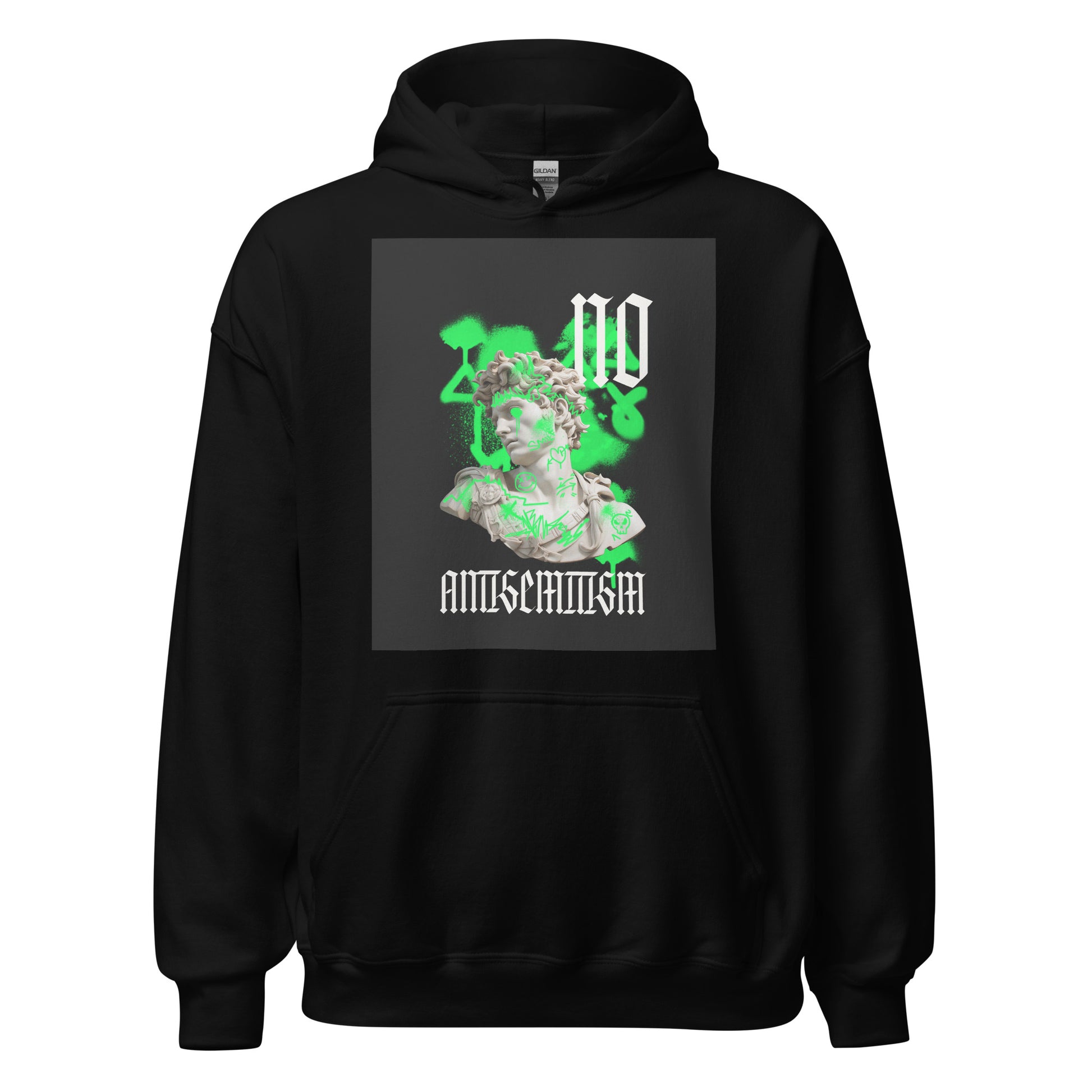Graffiti Statue Anthem | No Antisemitism | Unisex Hoodie