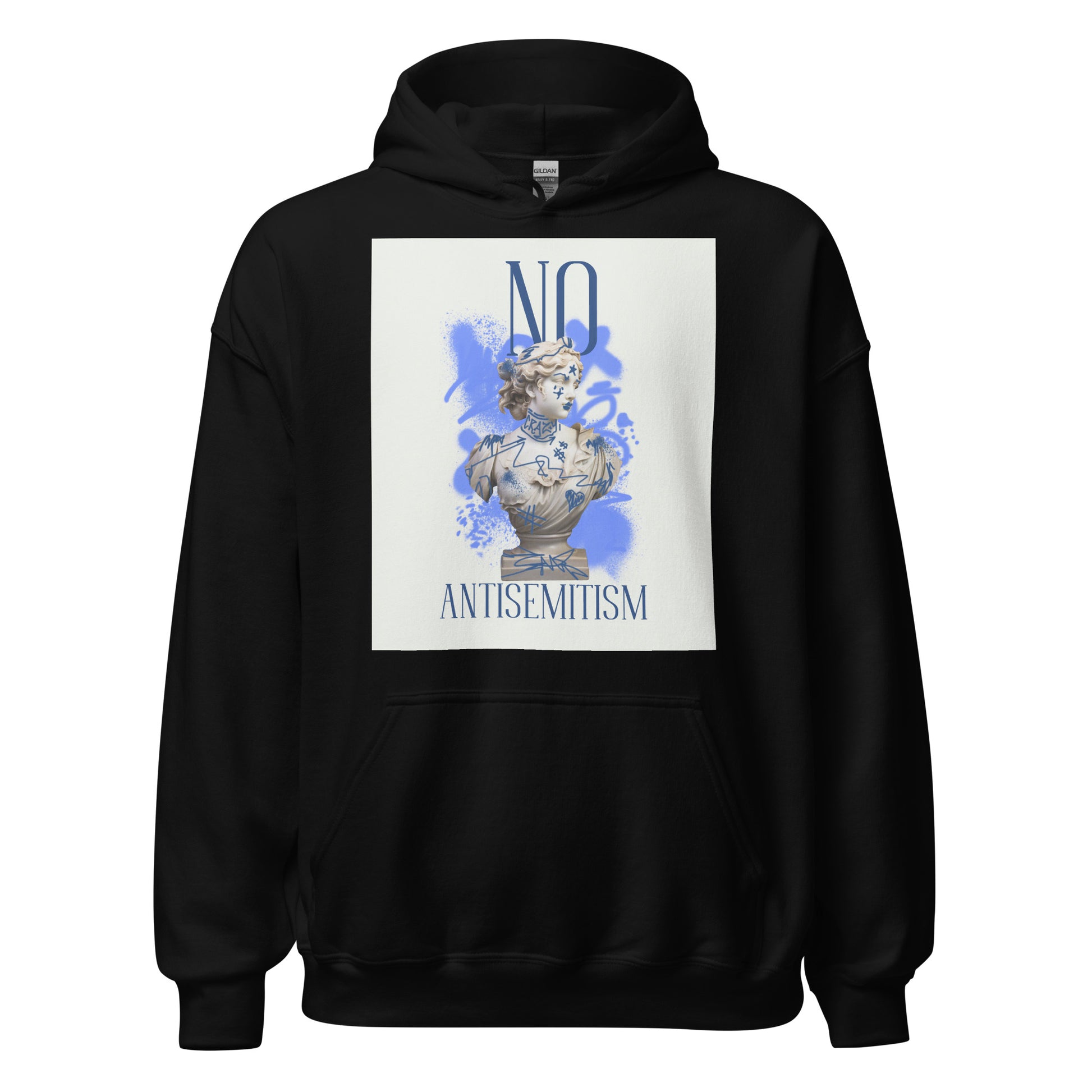 Graffiti Statue Anthem | No Antisemitism | Unisex Hoodie