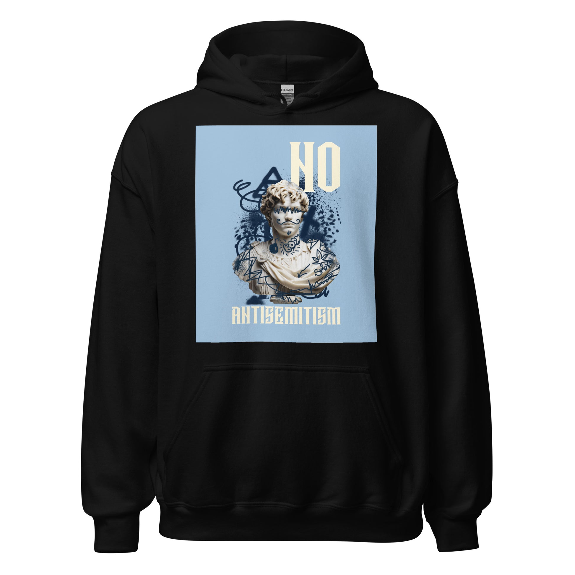 Graffiti Statue Anthem | No Antisemitism | Unisex Hoodie Jouparty