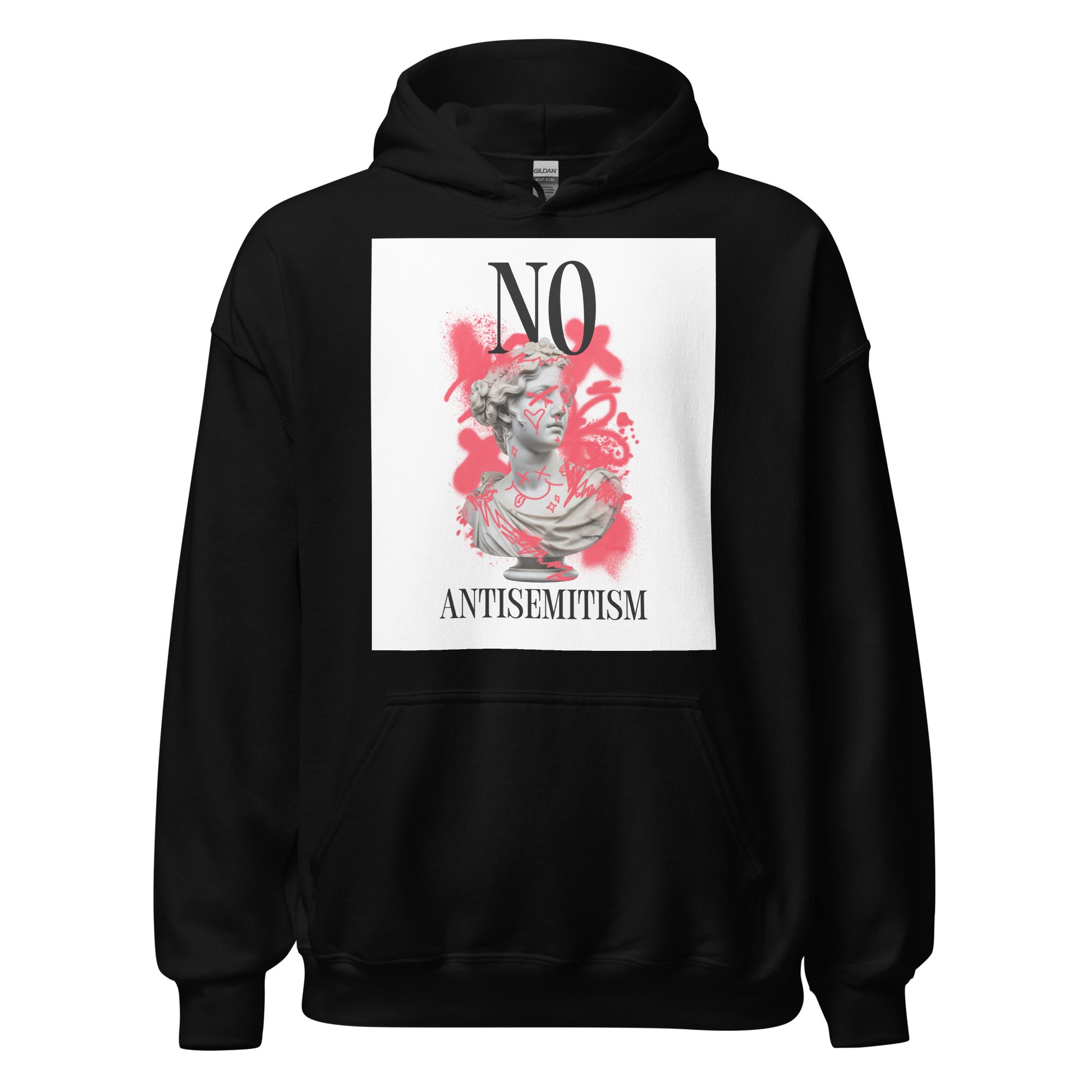Graffiti Statue Anthem | No Antisemitism | Unisex Hoodie Jouparty