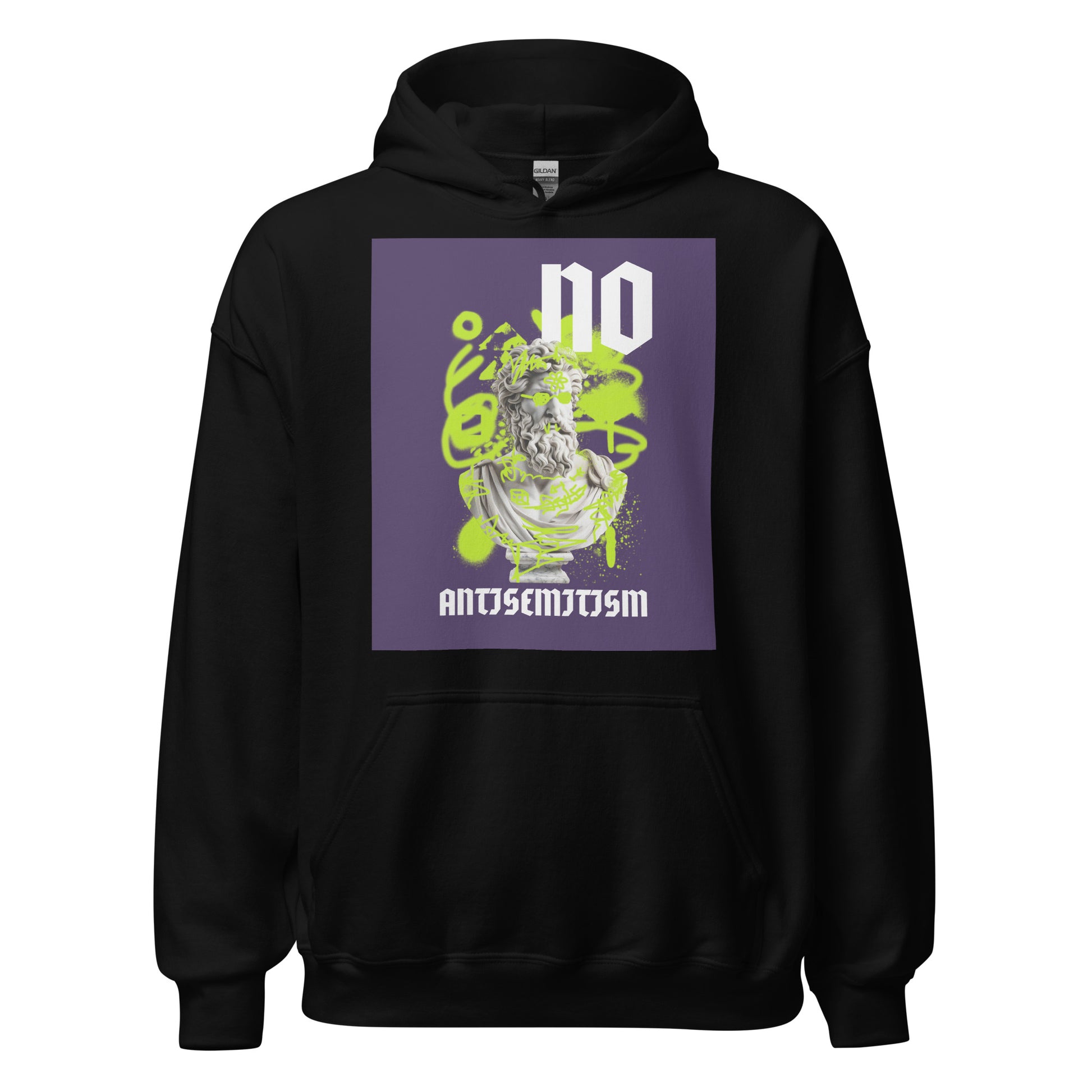 Graffiti Statue Anthem | No Antisemitism | Unisex Hoodie Jouparty