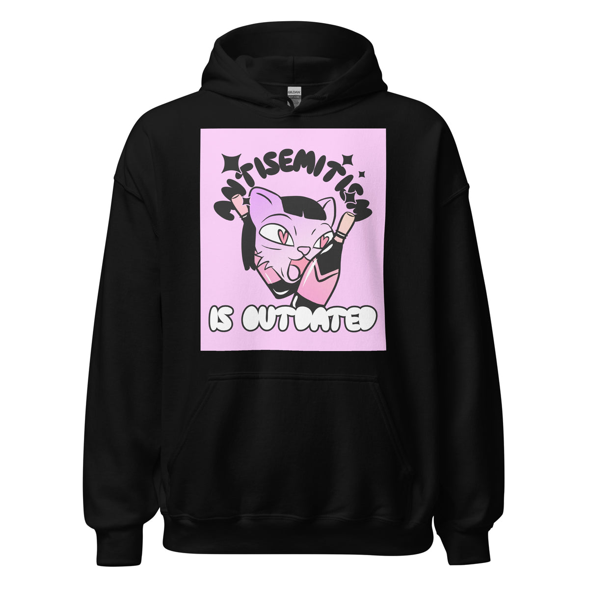 Cool Cat | Antisemitism Is Outdated | Unisex Hoodie Jouparty