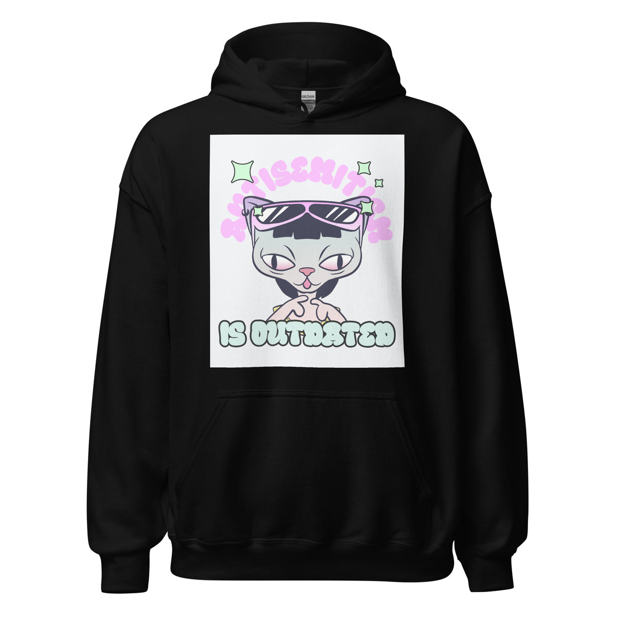 Cool Cat | Antisemitism Is Outdated | Unisex Hoodie Jouparty