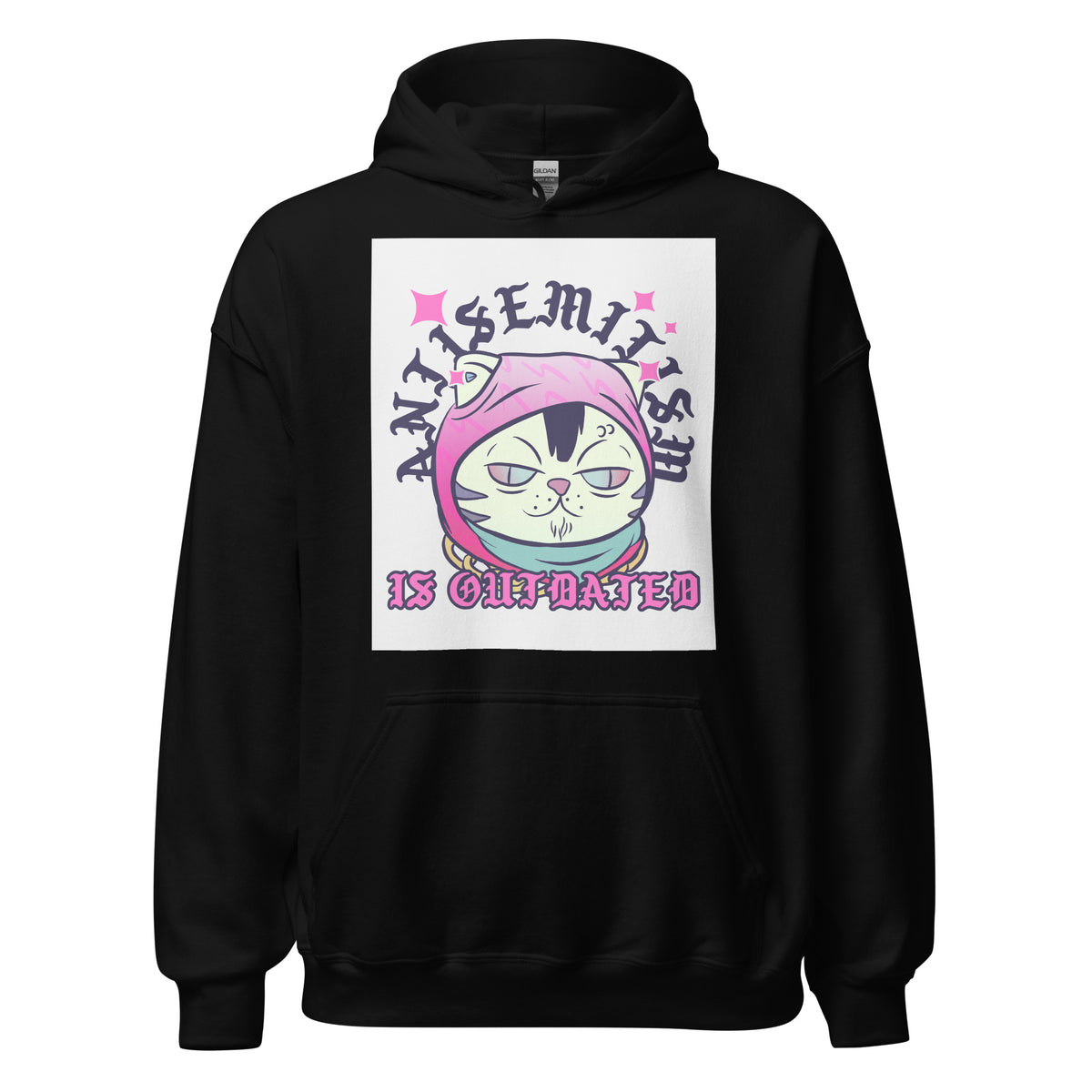 Cool Cat | Antisemitism Is Outdated | Unisex Hoodie Jouparty