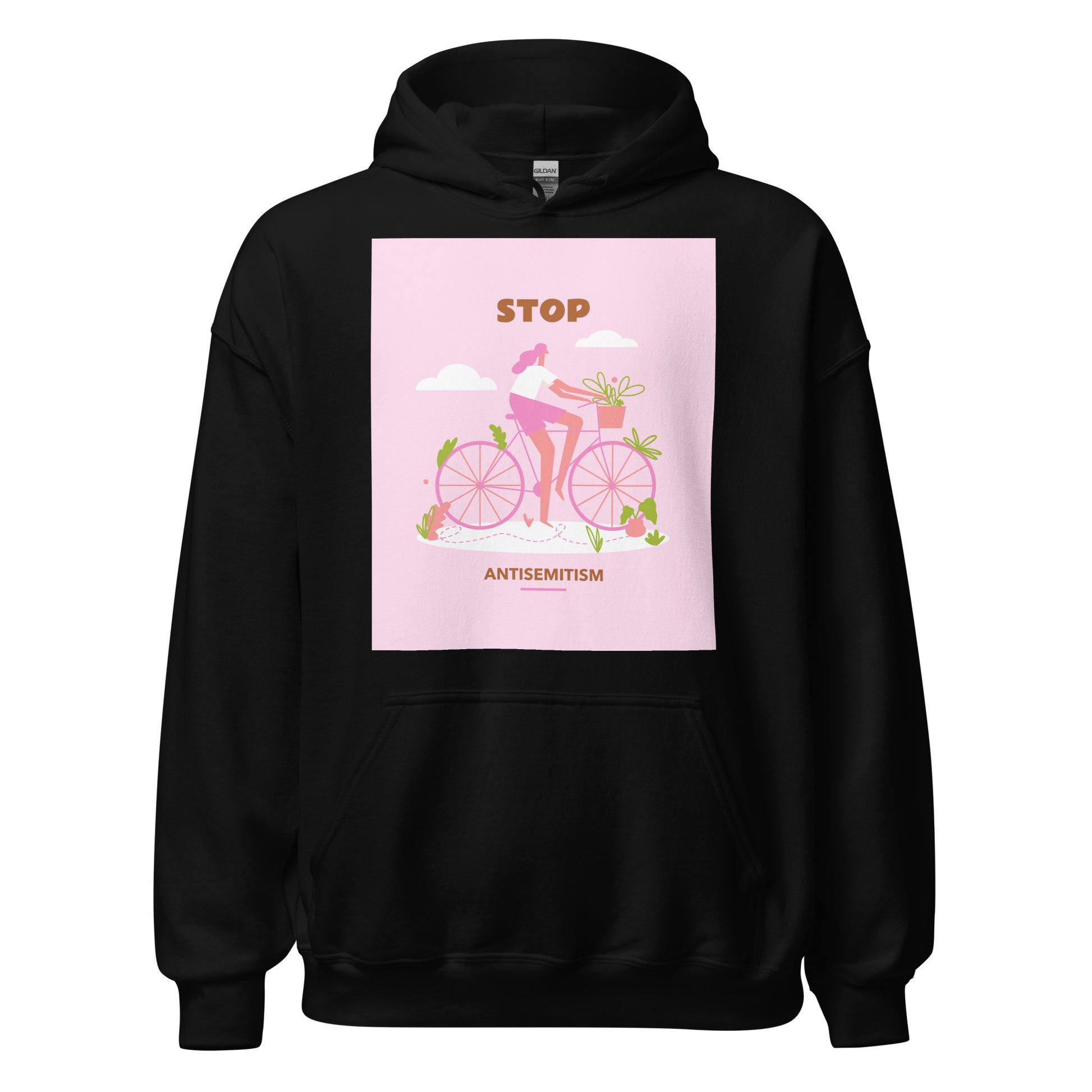 Bike Journey | Stop Antisemitism | Unisex Hoodie Jouparty