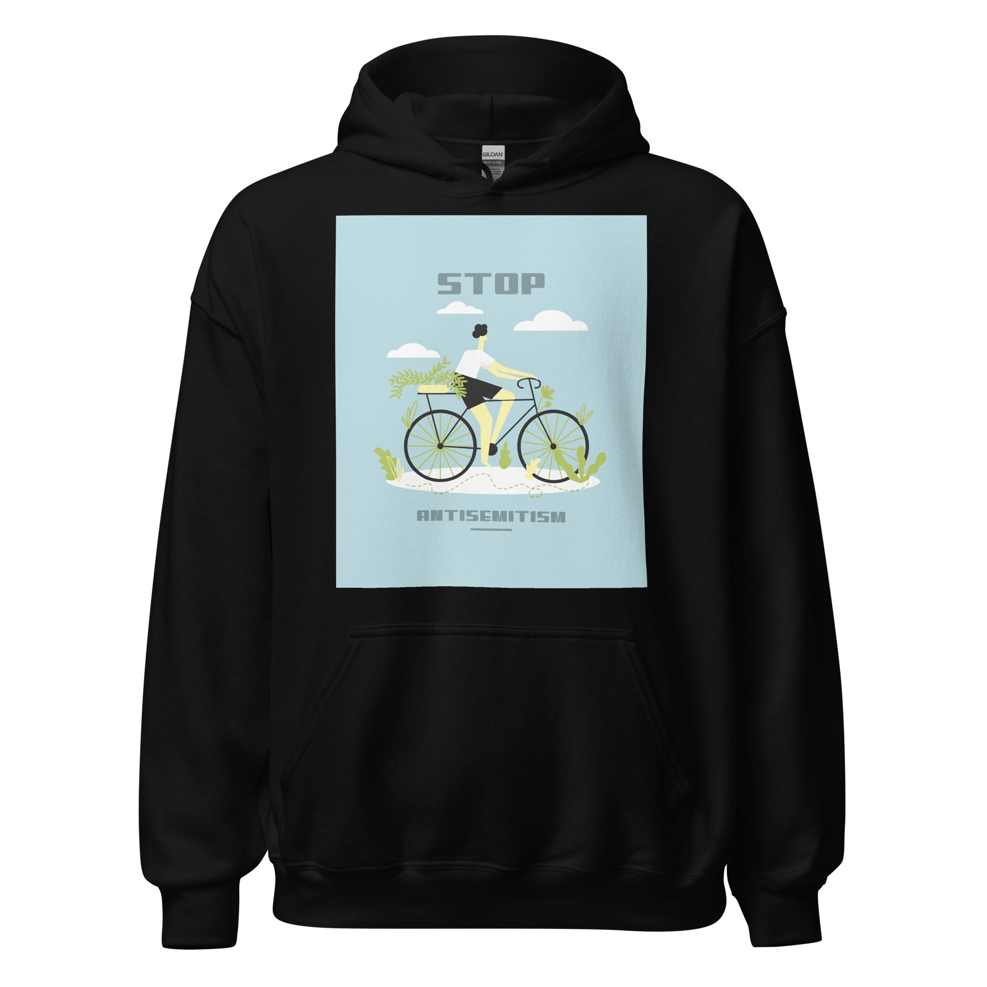 Bike Journey | Stop Antisemitism | Unisex Hoodie Jouparty
