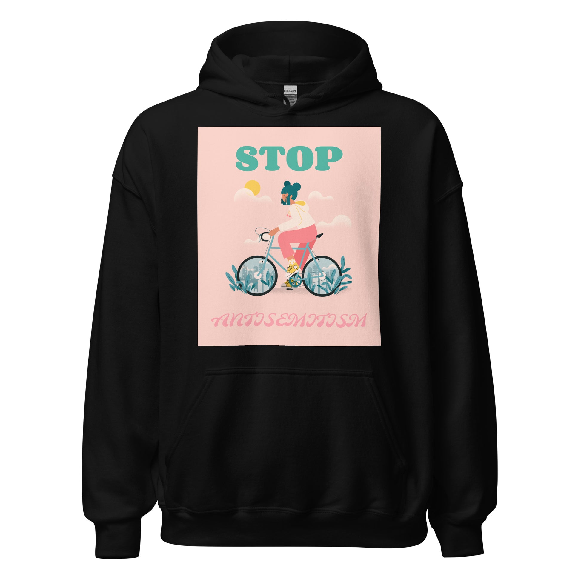 Bike Journey | Stop Antisemitism | Unisex Hoodie Jouparty