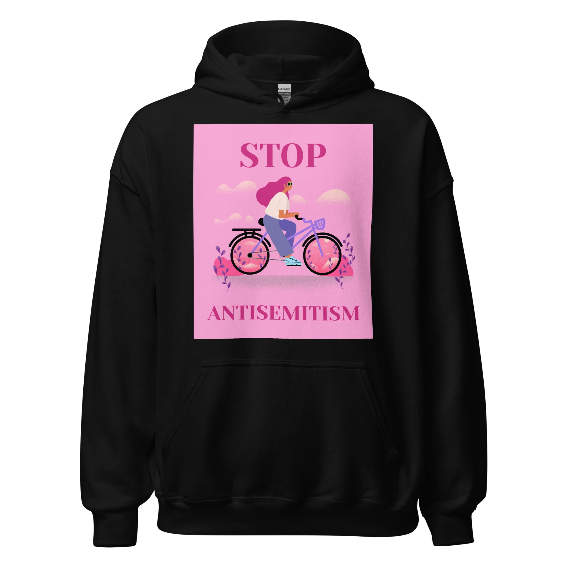 Bike Journey | Stop Antisemitism | Unisex Hoodie Jouparty
