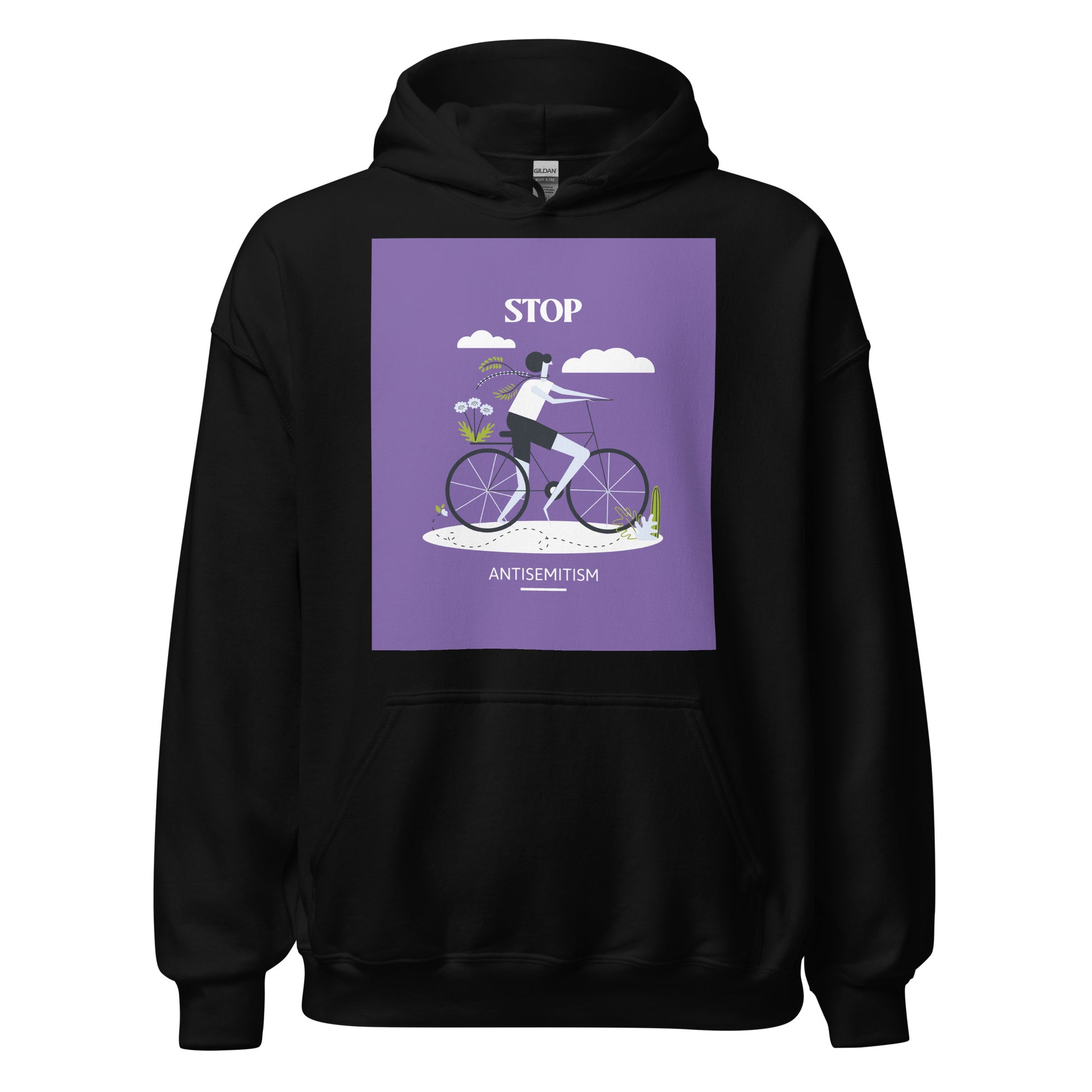 Bike Journey | Stop Antisemitism | Unisex Hoodie Jouparty