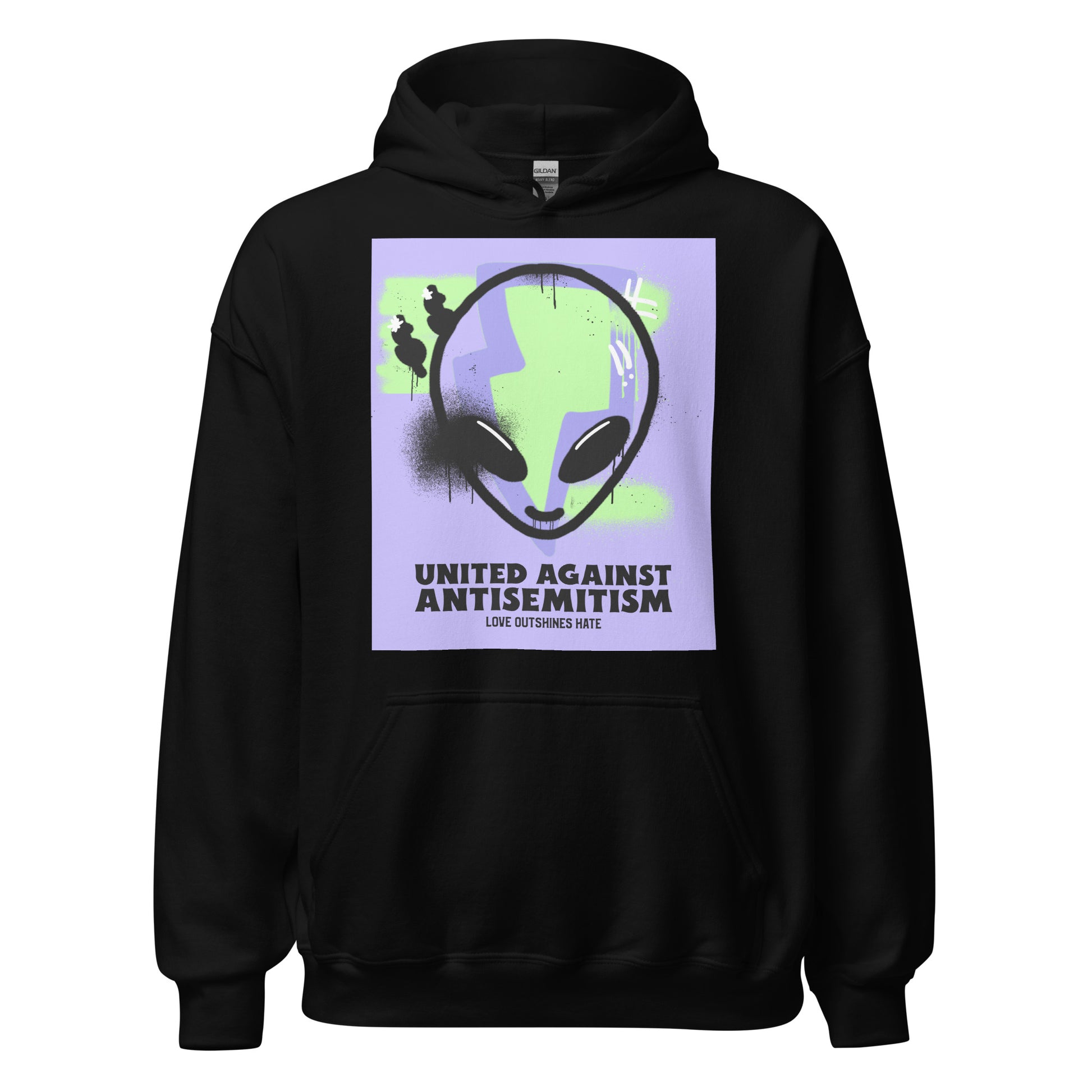 United Graffiti Doodle | Antisemitism | Unisex Hoodie Jouparty
