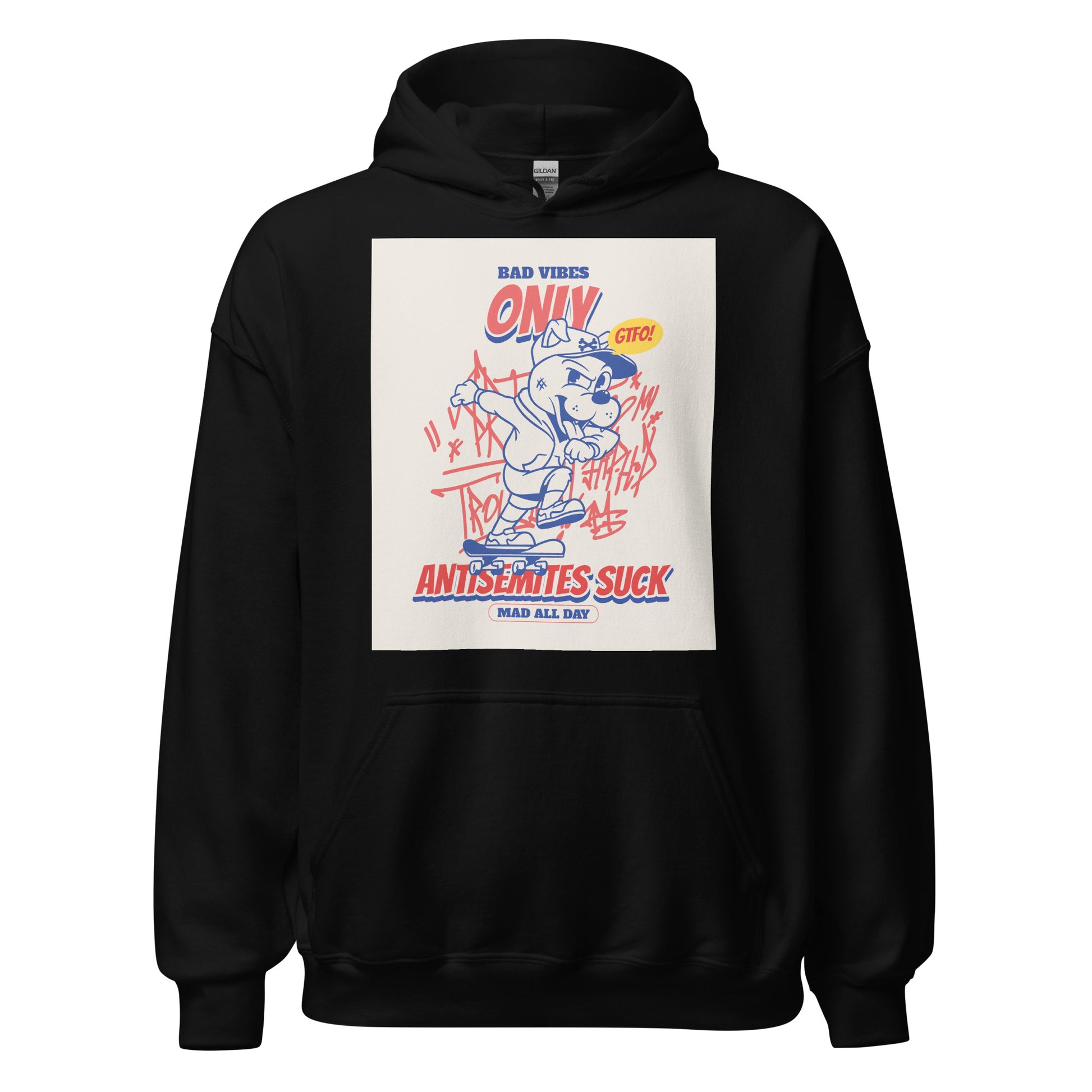 Streetart Graffiti Cartoon | Antisemitism | Unisex Hoodie Jouparty