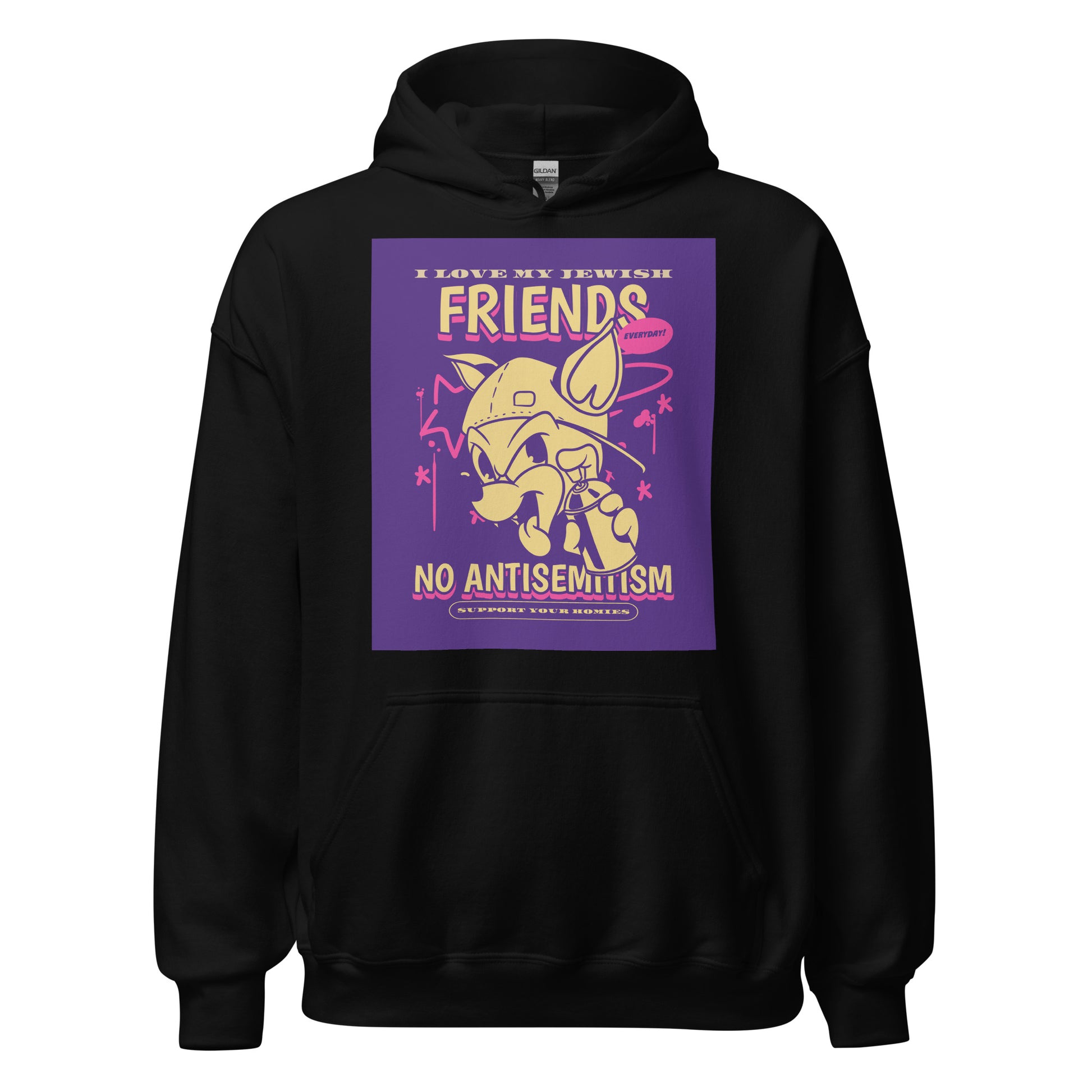 Streetart Graffiti Cartoon | Antisemitism | Unisex Hoodie