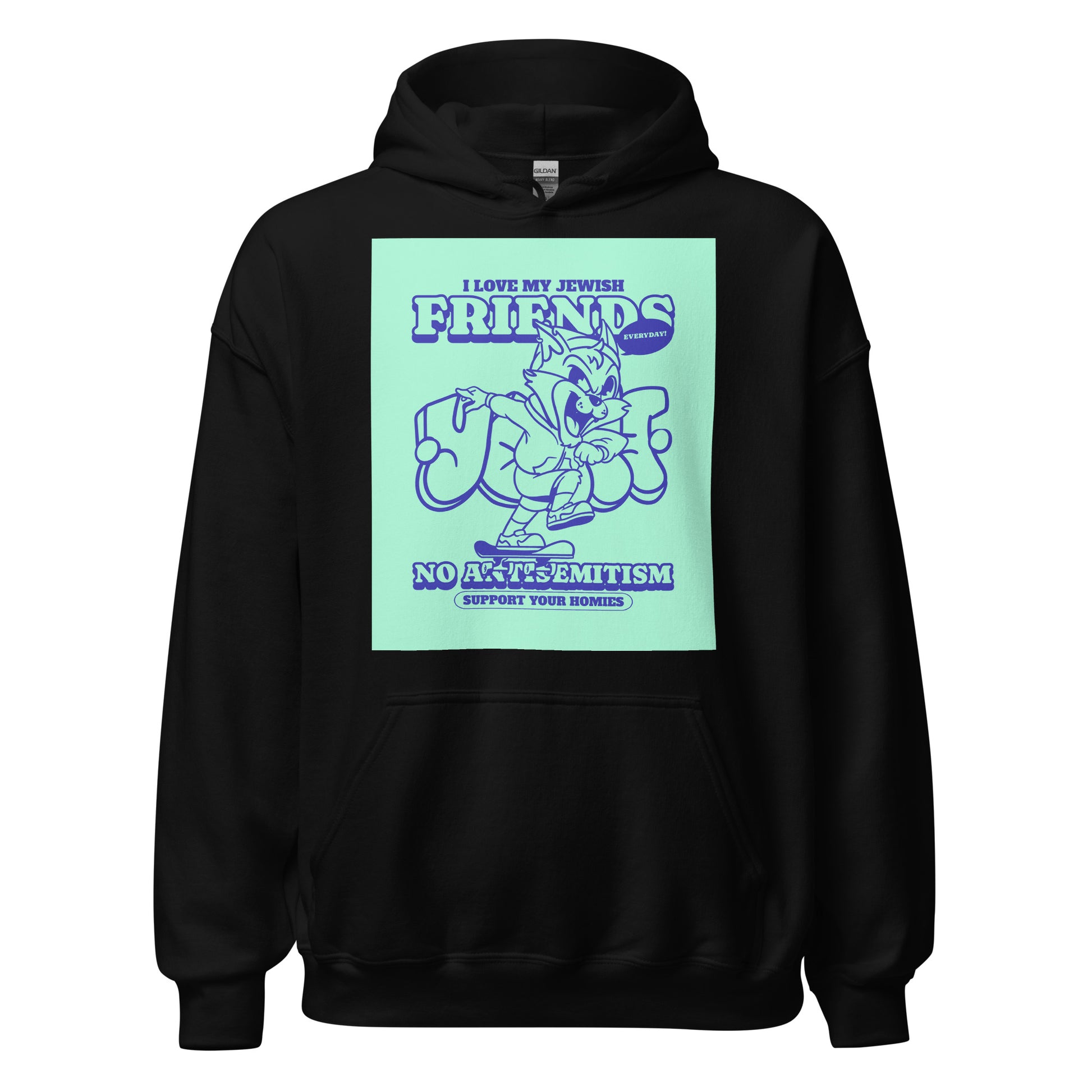 Streetart Graffiti Cartoon | Antisemitism | Unisex Hoodie