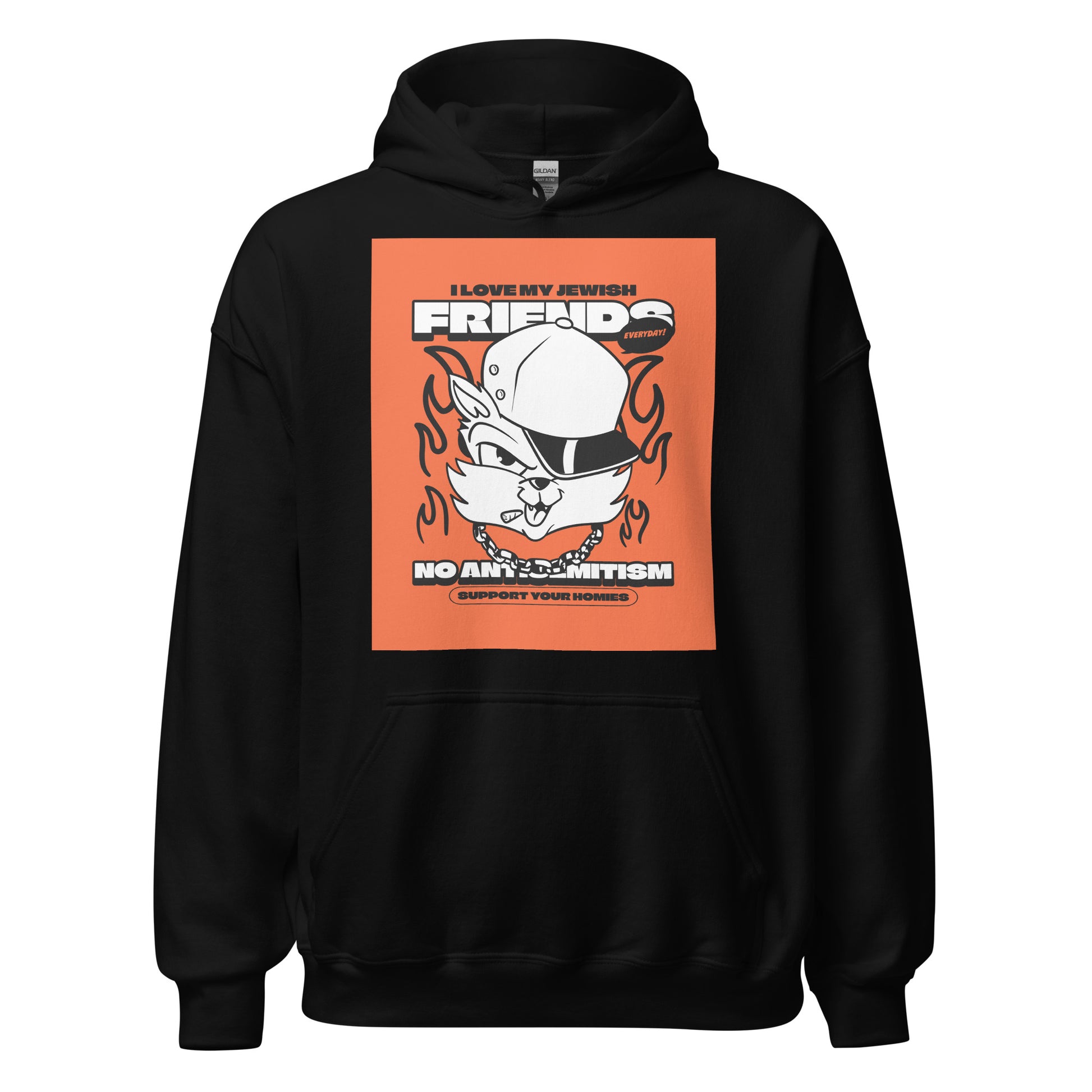 Streetart Graffiti Cartoon | Antisemitism | Unisex Hoodie Jouparty