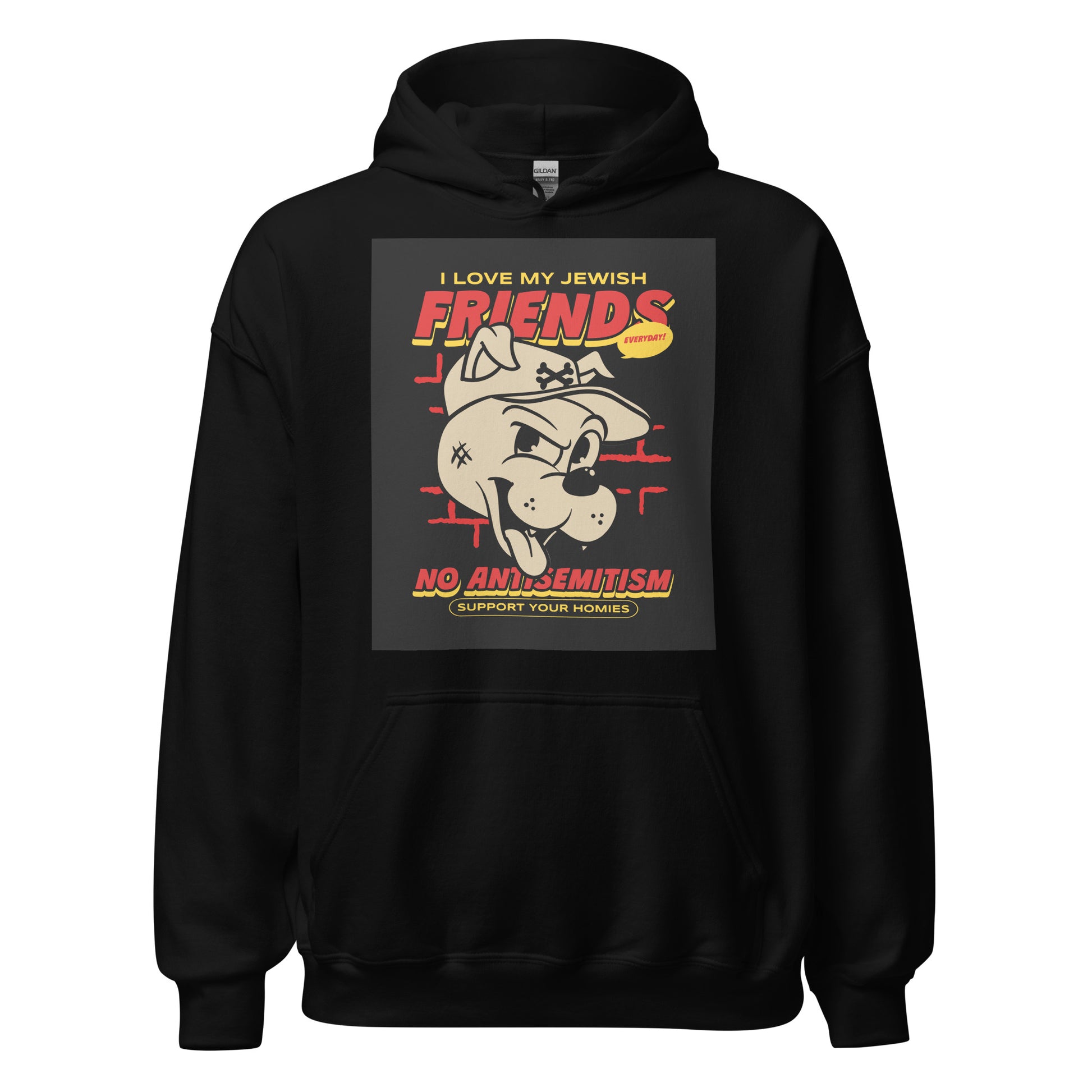 Streetart Graffiti Cartoon | Antisemitism | Unisex Hoodie Jouparty