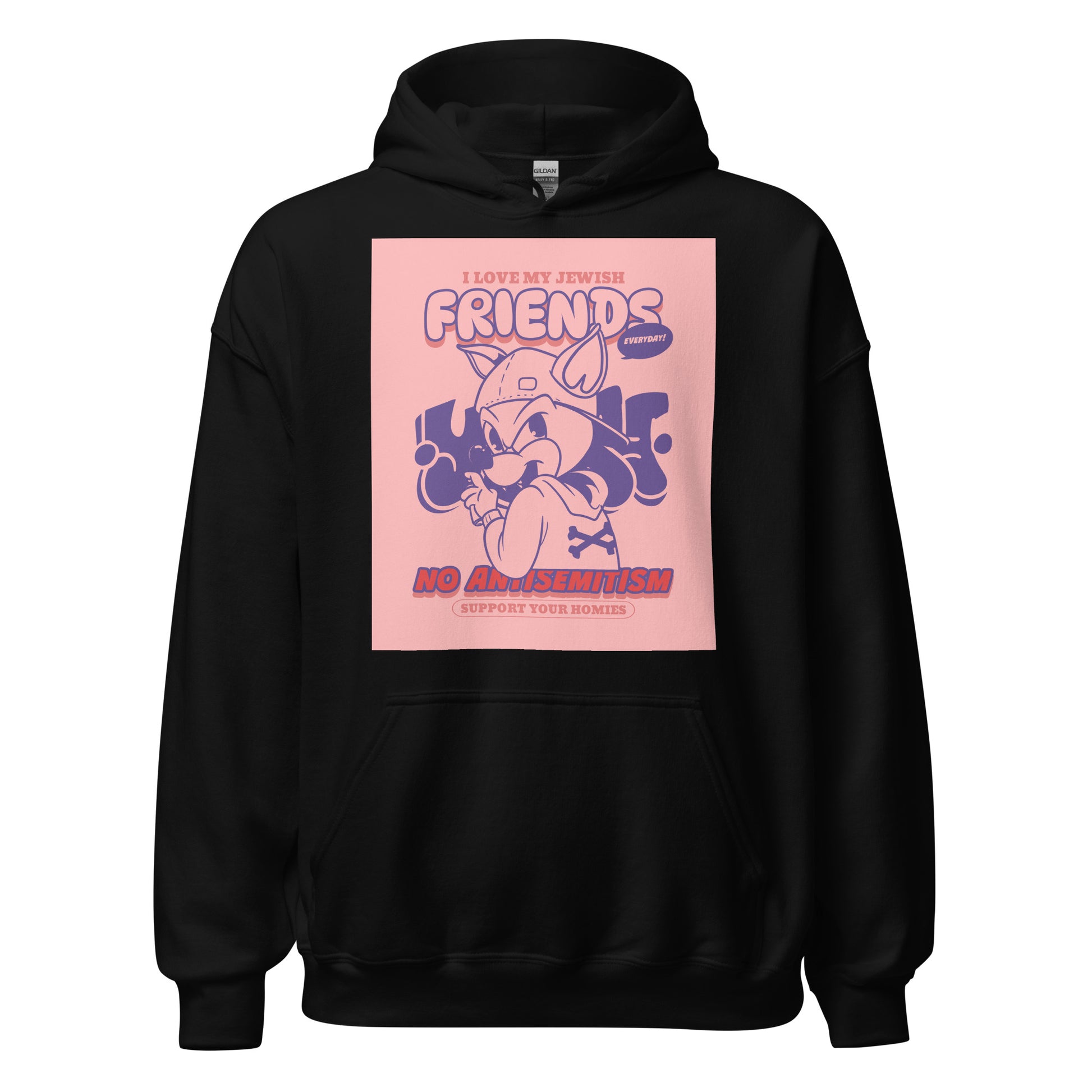 Streetart Graffiti Cartoon | Antisemitism | Unisex Hoodie