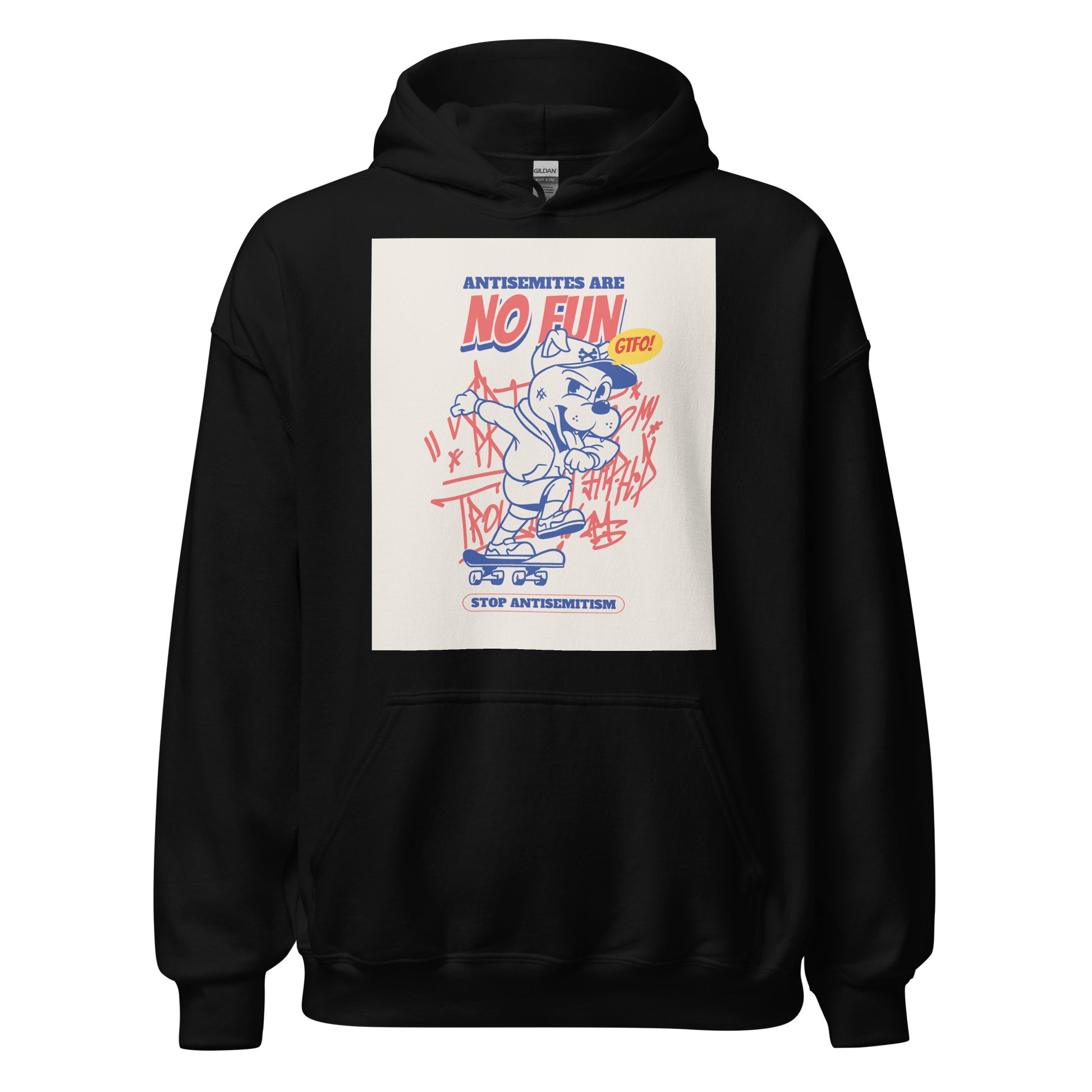 Streetart Graffiti Cartoon | Antisemitism | Unisex Hoodie