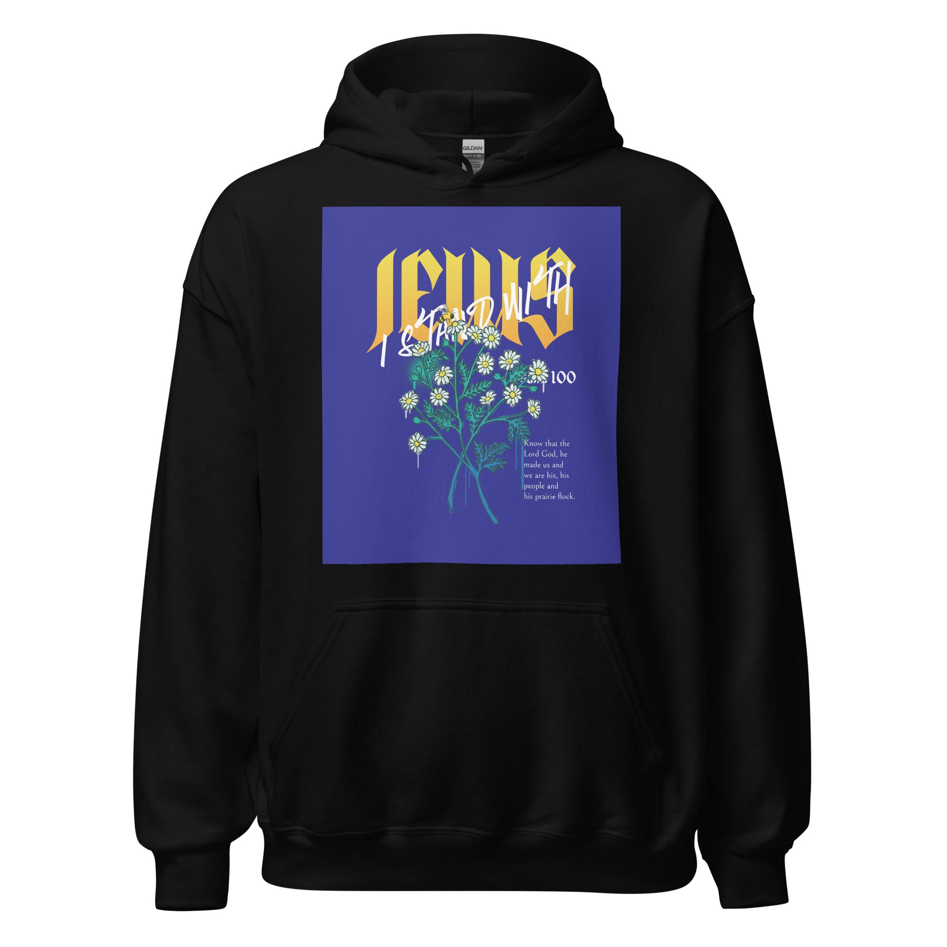 I Stand With Jews | Flower Christian Bible Verse | Unisex Hoodie