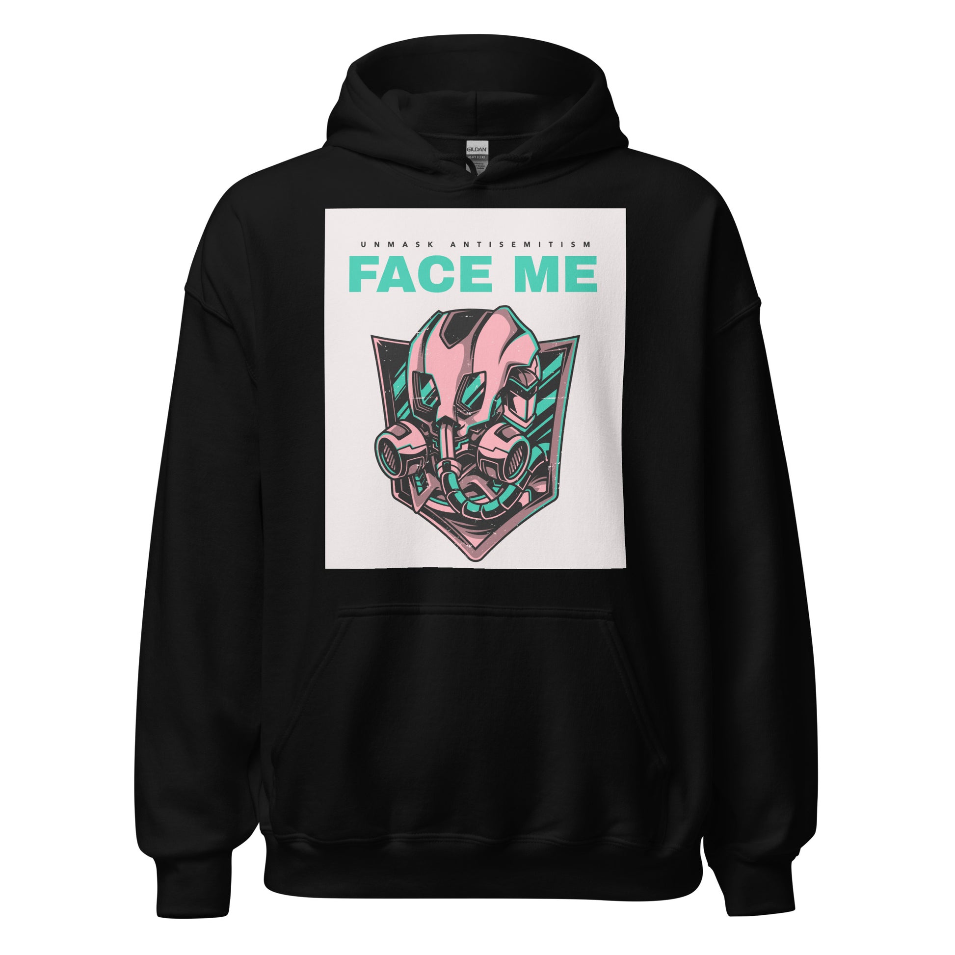 Face Me | Unmask Antisemitism | Unisex Hoodie Jouparty