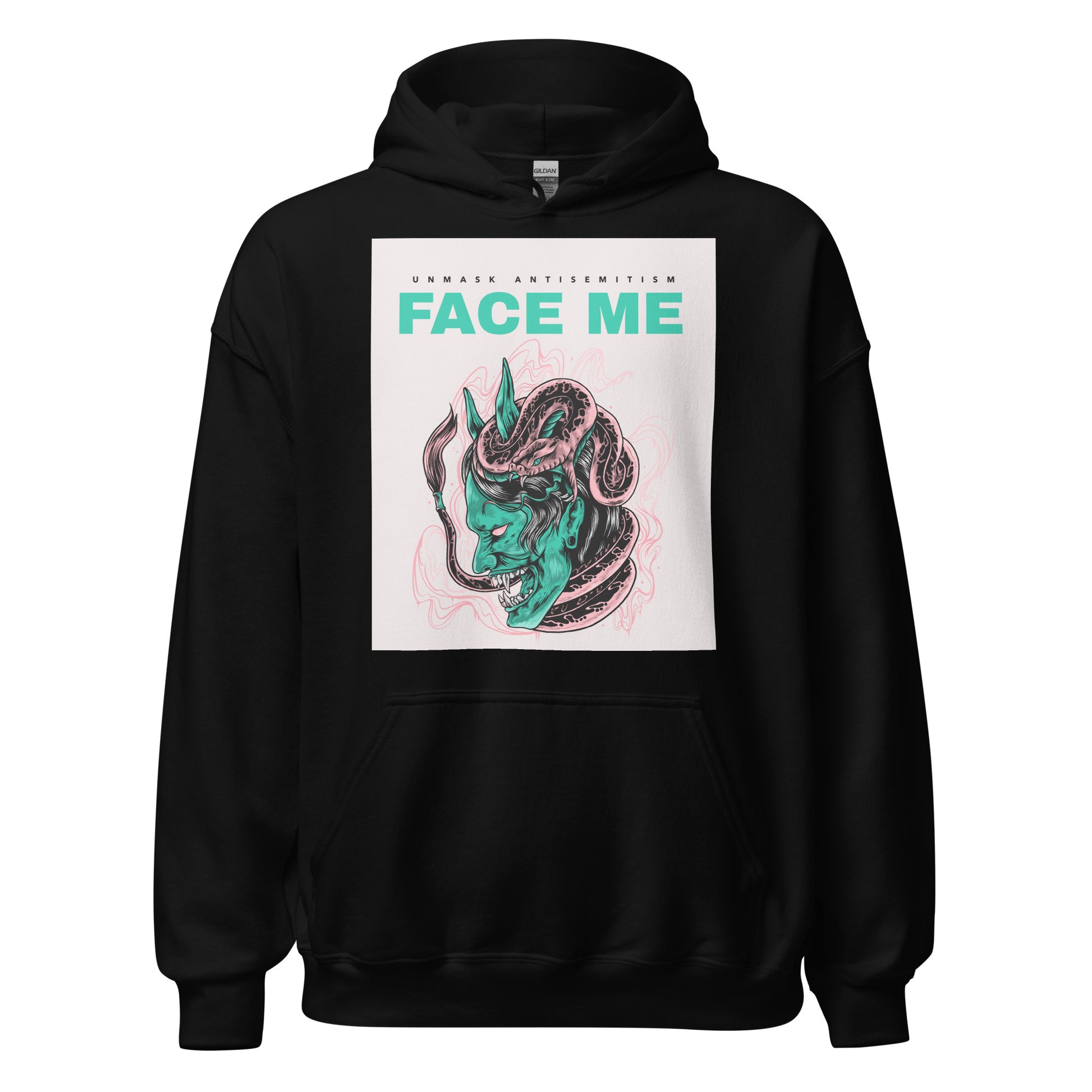 Face Me | Unmask Antisemitism | Unisex Hoodie Jouparty
